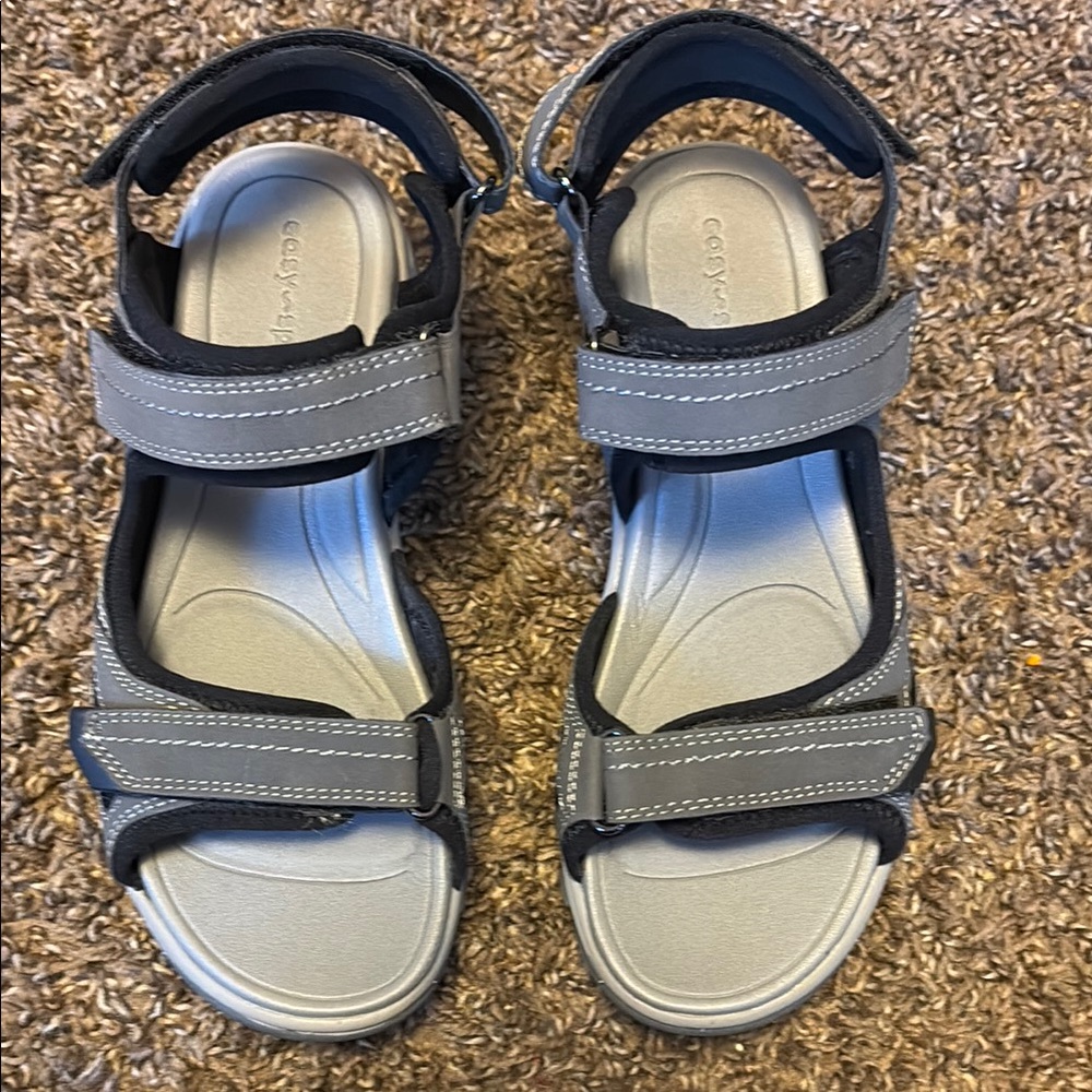 Gray Kids Sandals